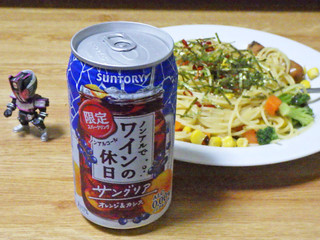 「サントリー ノンアルでワインの休日サングリア オレンジ＆カシス 缶350ml」のクチコミ画像 by 7GのOPさん