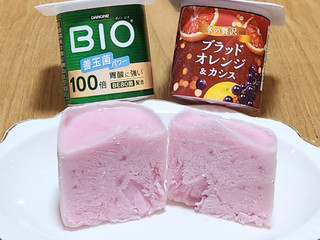 「ダノン ダノンビオヨーグルト ブラッドオレンジ＆カシス カップ75g×4」のクチコミ画像 by みにぃ321321さん