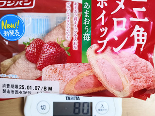 中評価】フジパン 三角メロンホイップ あまおう苺の感想・クチコミ