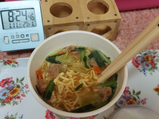 「明星食品 チャルメラカップ とり野菜みそラーメン カップ71g」のクチコミ画像 by ハムちゃんハムジさん