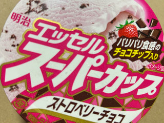 中評価】明治 エッセル スーパーカップ ストロベリーチョコの感想