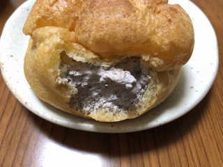 「オランジェ ひかえめに言ってクリーム多めのシュークリーム クッキー＆クリーム 袋1個」のクチコミ画像 by nagomi7さん