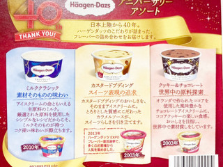 「ハーゲンダッツ アソートボックス アニバーサリーアソート ミルククラシック・カスタードプディング・クッキー＆チョコレ 箱70ml×6」のクチコミ画像 by コーンスナック好きさん