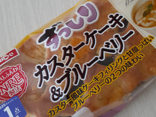 「日糧 ずっしり カスターケーキ&ブルーベリー」のクチコミ画像 by もこもこもっちさん