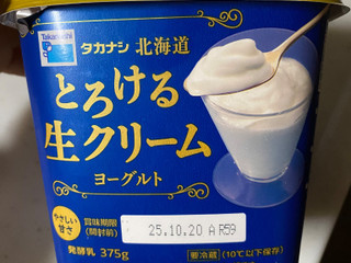 「タカナシ 北海道とろける生クリームヨーグルト カップ375g」のクチコミ画像 by gologoloさん