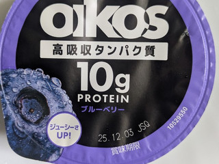 「ダノン オイコス プロテイン10g ブルーベリー カップ113g」のクチコミ画像 by まこぴーさん