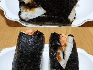 「セブン-イレブン 旨さ相盛おむすび 紅しゃけと昆布」のクチコミ画像 by みにぃ321321さん