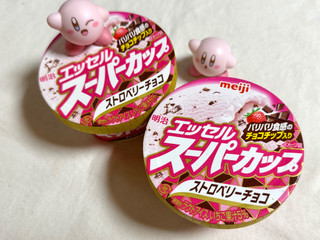 中評価】明治 エッセル スーパーカップ ストロベリーチョコの感想