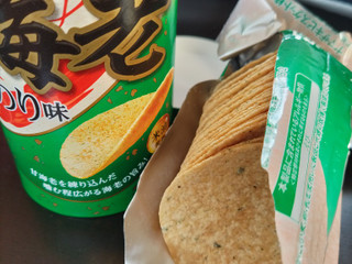 「YBC プレミアムチップスター 海老のり味 箱45g」のクチコミ画像 by くくみやさん