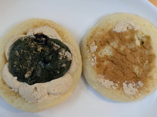 「ヤマザキ 春どら つぶあん入りよもぎ団子＆きなこホイップ」のクチコミ画像 by はるなつひさん