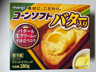 「明治 コーンソフト バター入り 箱280g」のクチコミ画像 by くりくりたるとさん