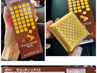 グリコ セブンティーンアイス チョコナッツバニラモナカ（江崎グリコ