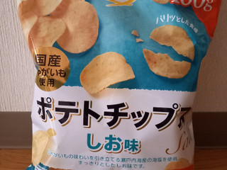 「トップバリュ ベストプライス 国産じゃがいも使用 ポテトチップス しお味 袋160g」のクチコミ画像 by めたろうさん