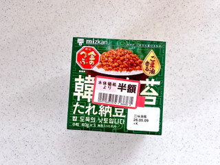「ミツカン 金のつぶ ごま香る韓国海苔たれ納豆 40g×3」のクチコミ画像 by むぎっこさん