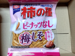 「亀田製菓 亀田の柿の種 ピーナッツなし 梅しそ 袋91g」のクチコミ画像 by みやちこ先生さん