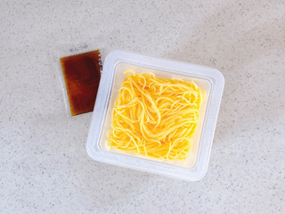「紀文 玉子とうふそうめん風 本枯れ節入りの風味豊かな麺つゆ付き 袋135g」のクチコミ画像 by むぎっこさん