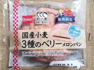 「Pasco 国産小麦 3種のベリーメロンパン 袋1個」のクチコミ画像 by ゆるりむさん