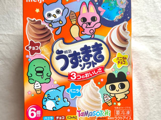 「明治 うずまきソフト バニラ、チョコ、バニラ＆チョコ 箱70ml×6」のクチコミ画像 by む チ ャさん