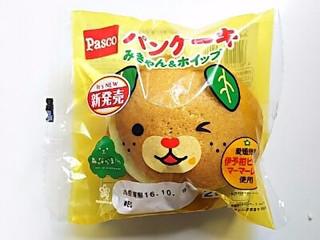 「Pasco パンケーキ みきゃん＆ホイップ 袋2個」のクチコミ画像 by いちごみるうさん
