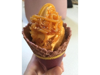 「ミニストップ プレミアム安納芋ソフト」のクチコミ画像 by ゆうちゃむさん