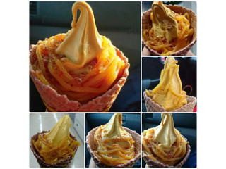 「ミニストップ プレミアム安納芋ソフト」のクチコミ画像 by みつみつをさん