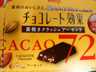 「明治 チョコレート効果 カカオ72％ 素焼きクラッシュアーモンド 箱47g」のクチコミ画像 by 鉄腕子さん