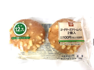 「ミニストップ MINISTOP CAFE ゴーダチーズクリームパン 2個入」のクチコミ画像 by レビュアーさん