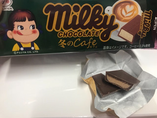 「不二家 ミルキーチョコレート 冬のカフェ」のクチコミ画像 by SweetSilさん