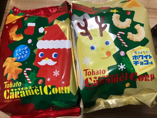 「東ハト キャラメルコーン ホワイトチョコ味 クリスマス 袋77g」のクチコミ画像 by SweetSilさん