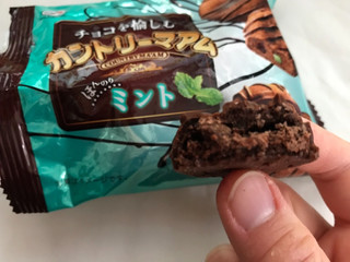 「不二家 チョコを愉しむカントリーマアム ほんのりミント 袋45g」のクチコミ画像 by いちごたるとさん