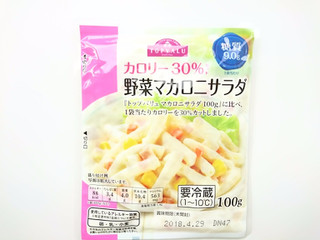 「トップバリュ カロリー30％カット 野菜マカロニサラダ 袋100g」のクチコミ画像 by いちごみるうさん