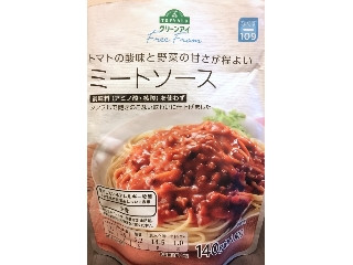 「トップバリュ グリーンアイ Free From トマトの酸味と野菜の甘さが程よい ミートソース 袋140g」のクチコミ画像 by ふわのんさん