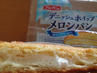 「フジパン デニッシュホイップメロンパン 袋1個」のクチコミ画像 by ぷりん姫さん