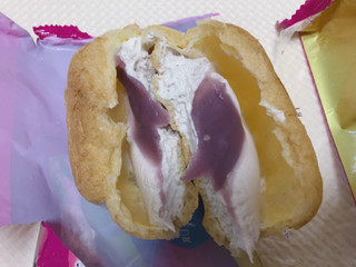 「モンテール 小さな洋菓子店 紅いものシュークリーム 袋1個」のクチコミ画像 by gggさん