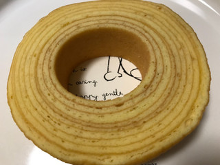 「セブンカフェ 北海道バターとこだわり卵のふわふわバウムクーヘン 袋1個」のクチコミ画像 by レビュアーさん