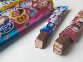 「不二家 ペコウェファースチョコレート バニラ＆チョコ 袋13本」のクチコミ画像 by MAA しばらく不在さん