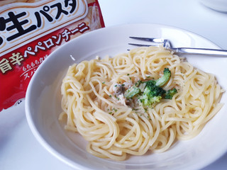 「マ・マー 超もち生パスタ あさりの旨辛ぺぺロンチーニ 袋270g」のクチコミ画像 by MAA しばらく不在さん