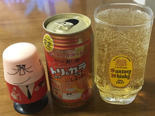 「サントリー トリスハイボール キリッと濃いめ トリハイ＆カラアゲしょっか。 缶350ml」のクチコミ画像 by ビールが一番さん