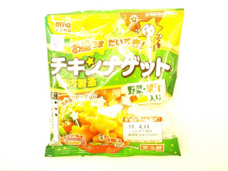 「丸大食品 お星さまだいすきチキンナゲット 野菜・果汁入り 袋51g」のクチコミ画像 by いちごみるうさん