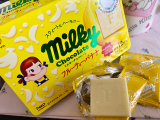 「不二家 ミルキーチョコレート フルーティーバナナ 箱60g」のクチコミ画像 by SweetSilさん