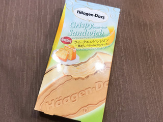 「ハーゲンダッツ クリスピーサンド ウィークエンドシトロン 焦がしバターのレモンケーキ 箱60ml」のクチコミ画像 by やにゃさん