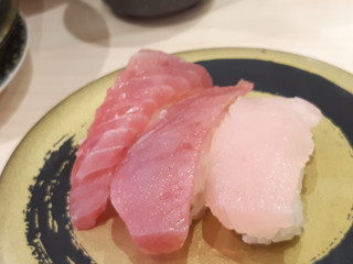 「はま寿司 にぎり まぐろ三種盛り」のクチコミ画像 by MAA しばらく不在さん