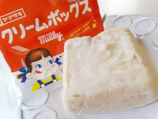 「ヤマザキ クリームボックス 不二家ミルキーの練乳入りミルククリーム 袋1個」のクチコミ画像 by MAA しばらく不在さん