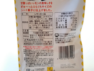 「ノーベル ぎゅっとシートレモン 袋25g」のクチコミ画像 by MAA しばらく不在さん