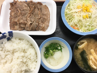 「松屋 牛焼肉定食」のクチコミ画像 by ビールが一番さん