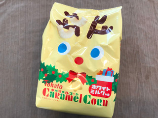 「東ハト キャラメルコーン ホワイトミルク味 クリスマス 袋77g」のクチコミ画像 by やにゃさん