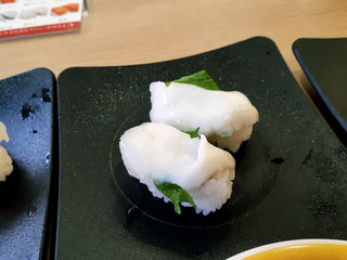 「かっぱ寿司 大葉のせロコ貝」のクチコミ画像 by MAA しばらく不在さん