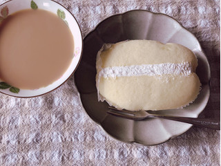 「ヤマザキ ミルキー蒸しケーキ 不二家ミルキーの練乳入りホイップ＆ソース 袋1個」のクチコミ画像 by nagomi7さん