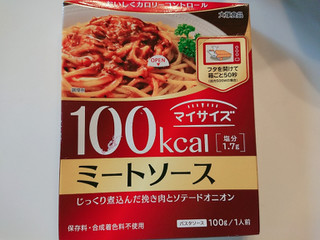 「大塚食品 100kcal マイサイズ ミートソース 箱100g」のクチコミ画像 by ぺりちゃんさん