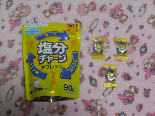 「カバヤ 塩分チャージタブレッツ 塩レモン 袋90g」のクチコミ画像 by tibihiromiさん